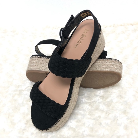 Suede Espadrille Flatforms - Picture 6 of 8